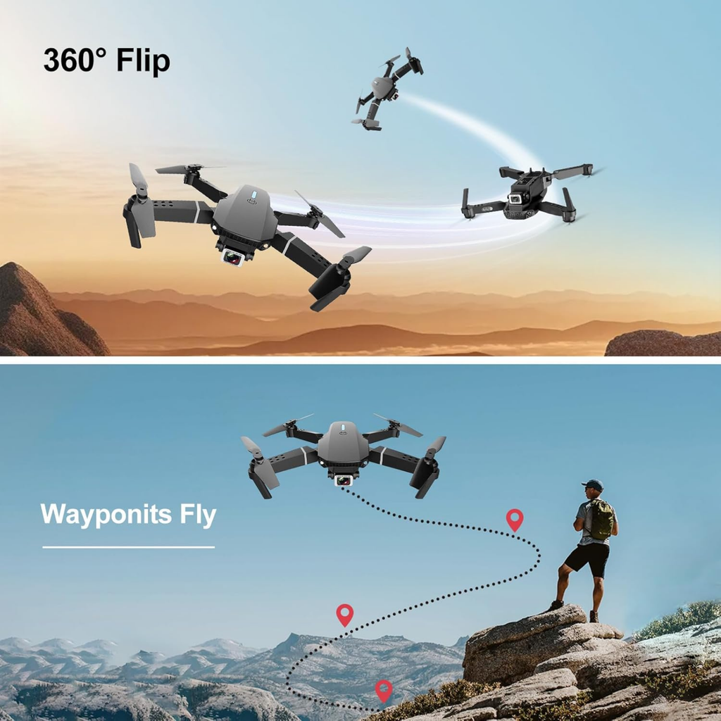 Kit 2 Drones 1 Audifonos Diadema P9