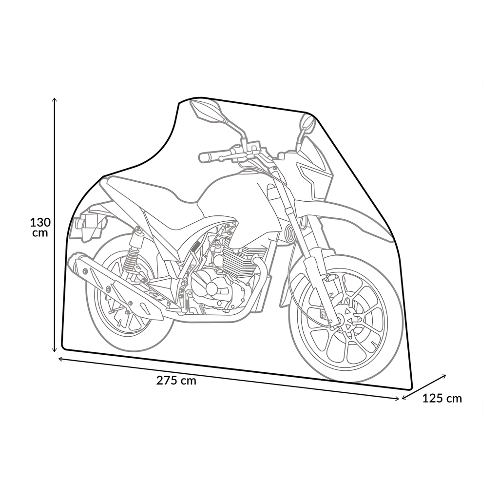 Cubierta de moto para el sol