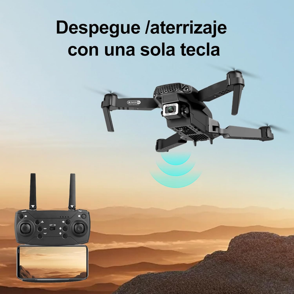 Kit 2 Drones 1 Audifonos Diadema P9